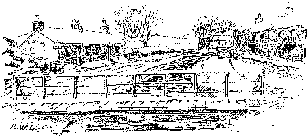 Line drawing of bridge